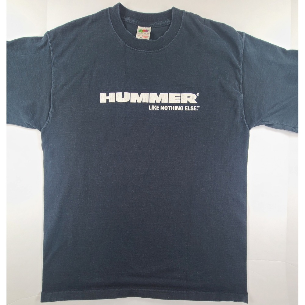 Hummer Like Nothing Else Lofteez T-Shirt Mens Large Black Short Sleeve Crewneck